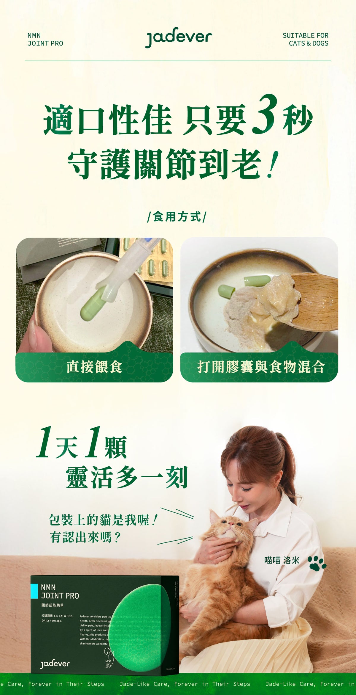 [Jadever] 中大型犬｜NMN 關節超能精萃8入組｜NAD+ 關節保健